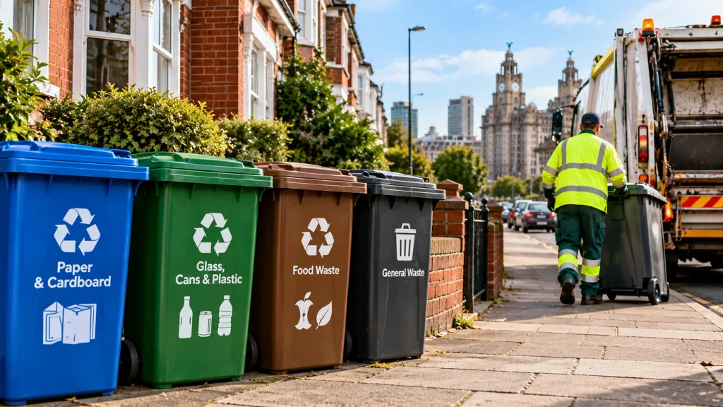 Sustainable waste management through recycling in Liverpool